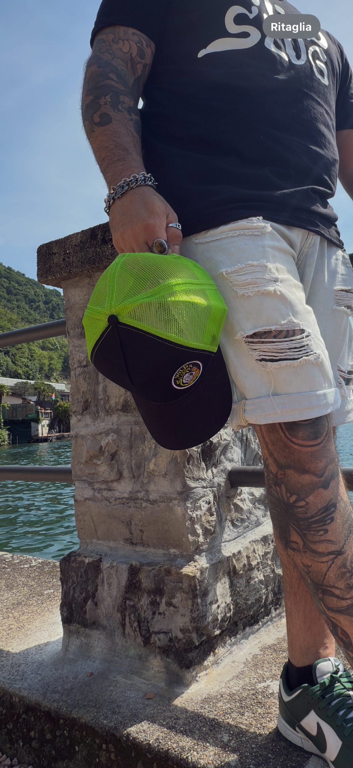 Hat Cap WildSlug Black&Lime