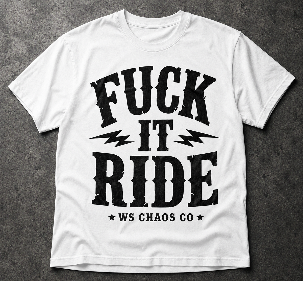 T-shirt Fuc*Ride black or White